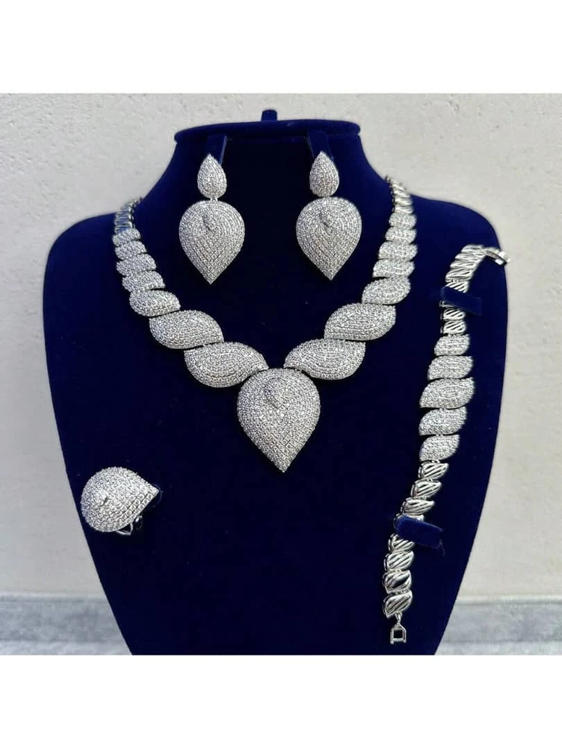 طقم زركون كلاسيكي فخم 👑💎