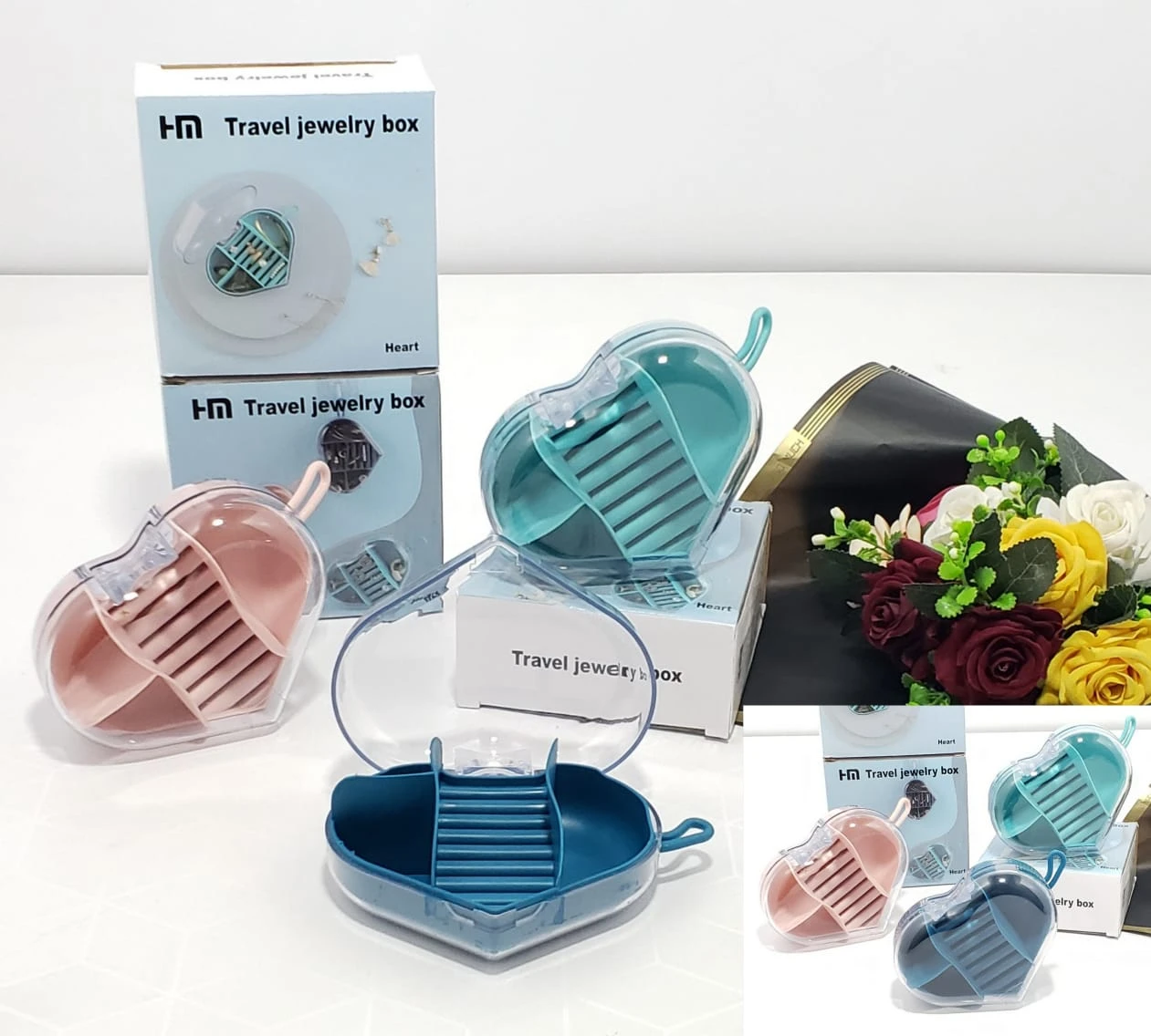 منضم الاكســـســـوارات والمجوهرات شكل قلب ❤️