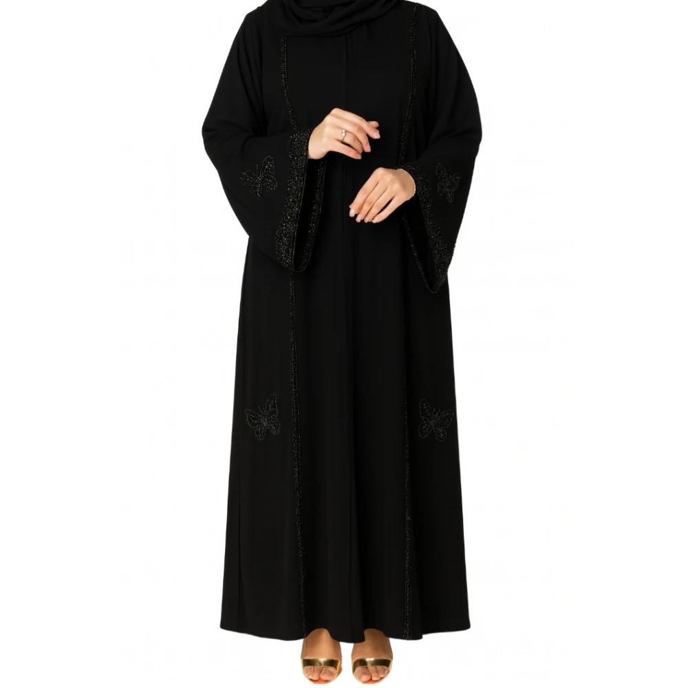 عباية الفراشة الملكية – تطريز وقماش نصف القمر درجة أولى