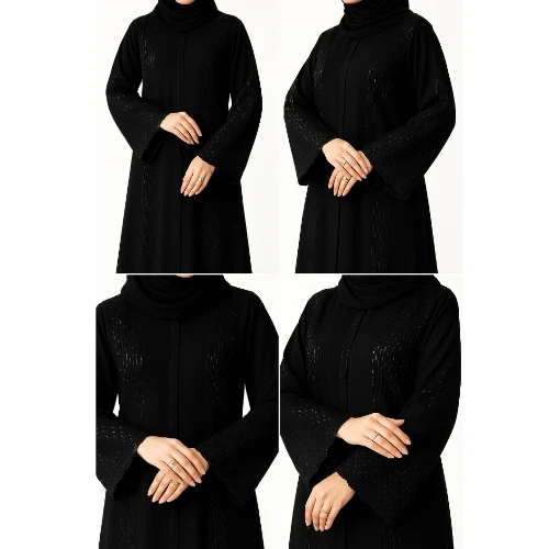 عباية التطريز الملكي – فخامة التفاصيل السوداء