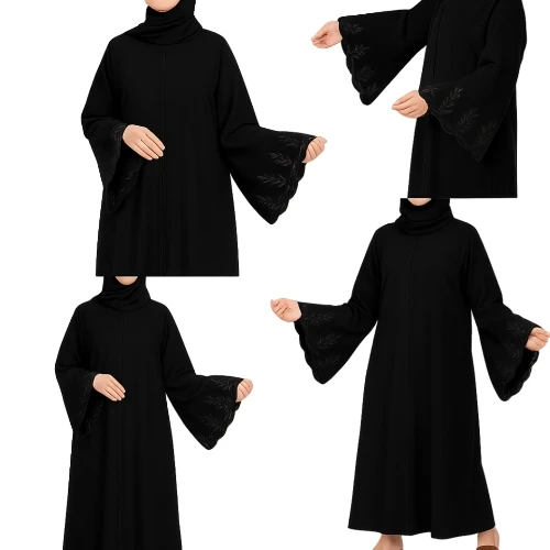 عباية لمسة فخامة بتطريز الطرف