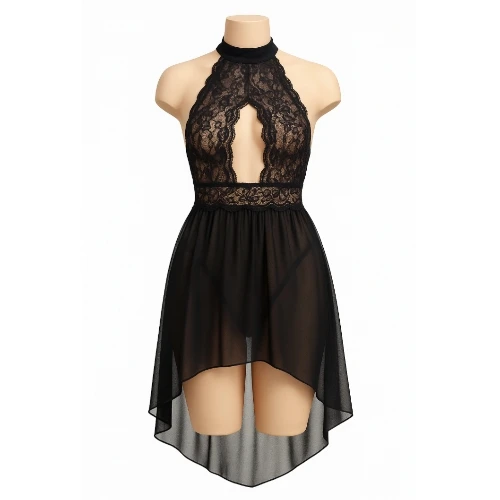 لانجري عرائسي قصير بكسرات — قطعتين تل استرتش مع جبير كوري