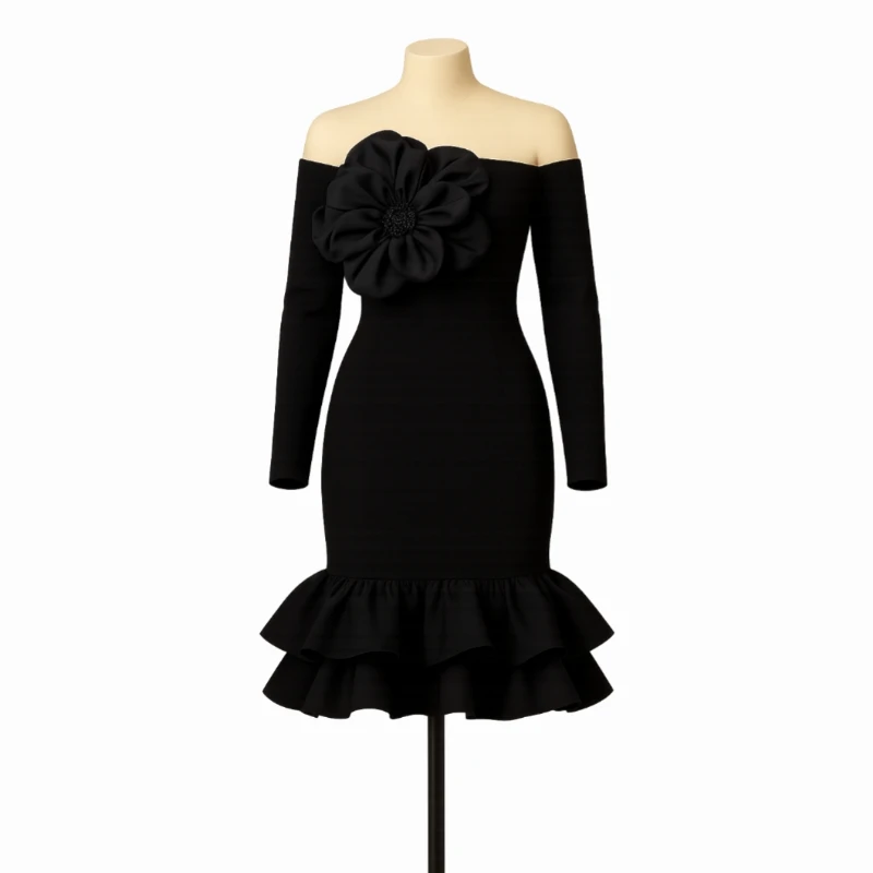 فستان أنجليكا بلاك روز