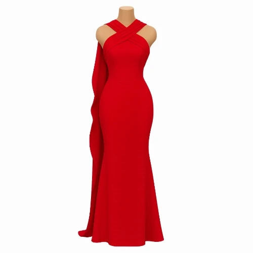 فستان سهرة طويل أنيق