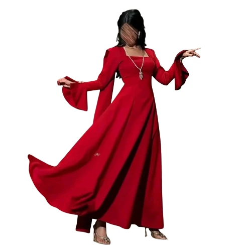 فستان أنجليكا الإمبراطوري الطويل