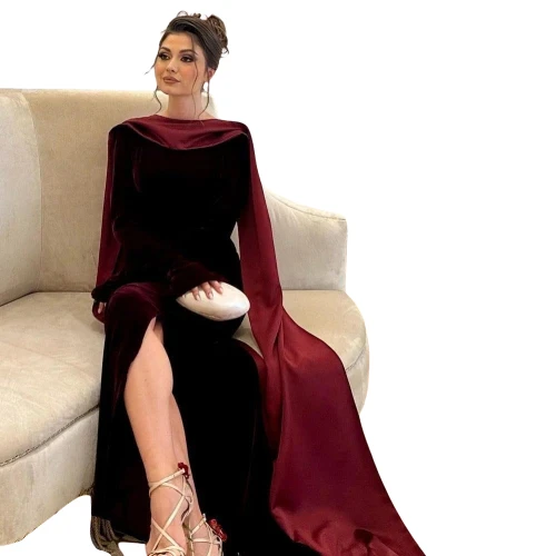 فستان سهرة أنيق بقصة أنثوية فاخرة