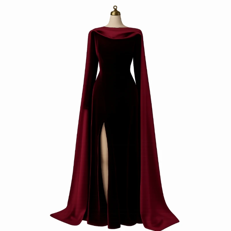 فستان سهرة أنيق بقصة أنثوية فاخرة