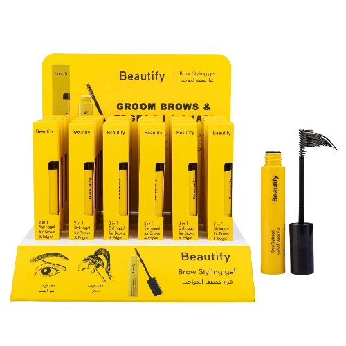 جل تصفيف وتثبيت الحواجب Beautify Brow Styling Gel بثبات طويل ومظهر طبيعي