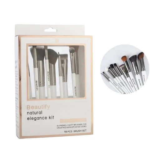 فرشات مكياج ابيض ١٠ حبات